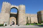 Ávila Puerta del Alcázar, Plaza de Santa Teresa (El Grande), Spanien.