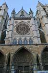 Westtür und Rosette Kathedrale von León, Spanien.