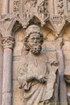 Statue Pergament, Santa Maria Kathedrale von Leon, Spanien.