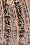 Verdammten Der Höllenqualen, zentrales Portal, León Kathedrale leiden, Spanien.