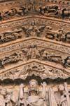 Christus seine Stigmata, Portada del Juicio Finale, Kathedrale von León, die, Spanien.