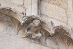 Steinfigur Unterstützung der Kathedrale, Leon, Spanien.