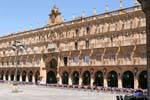 El Ayuntamiento de Salamanca, Plaza Mayor, Spanien.