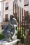 Statue of Maestro Francisco Salinas, Salamanca, Spanien.