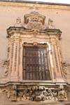 Sehr kunstvollen Fenster Calle Bordadores, Salamanca, Spanien.