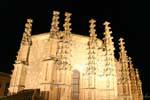 Architektur Spitze Iglesia Sancti Spiritus, Nachtsicht, Salamanca, Spanien.