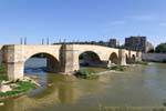 Zaragoza, Puente de Piedra, Spanien.