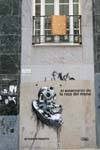 El Exterminio von raza del mono, El Hombre Tag Maquina, Zaragoza, Spanien.