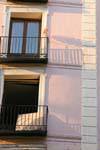 Windmill Schatten, Zaragoza, Spanien.
