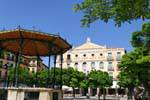 Teatro Juan Bravo, von der Plaza Mayor, Segovia, Spanien.