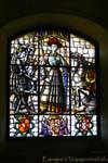 Buntglasfenster, die Heinrich II von Kastilien Sala Galera, Alcazar Segovia, Spanien.