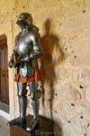 Rüstung in der Halle des Alten Schlosses, Segovia Alcazar, Spanien.