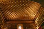 Kassettendecke des Salle des Pommes de Pin, Alcazar, Segovia, Spanien.