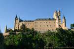 Fassade des Alcazar von Segovia, Spanien.