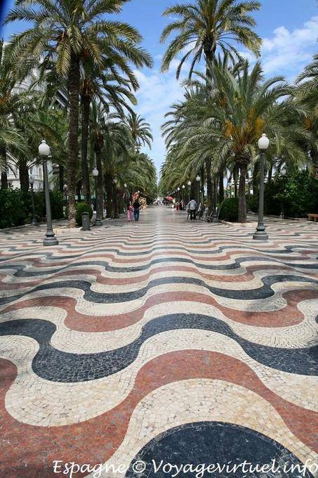 Alicante Explanada de Espana - Spanien