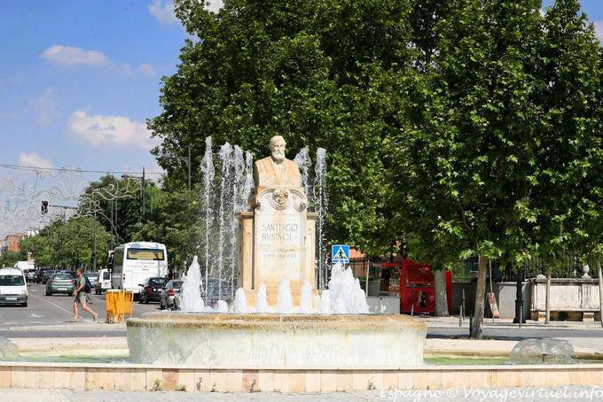 Statue von Santiago Rusiñol, Aranjuez - Spanien