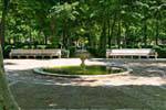 Fuente del Reloj, Jardín de la Isla, Aranjuez, Spanien.