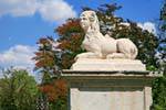 Aranjuez, sphinx statue, Jardin del Parterre, Spanien.