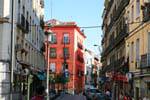Madrid, Calle Atocha Spaziergang, Spanien.
