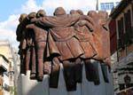 Madrid, Calle Atocha Sculpture, Spanien.