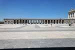 Riesige Hof der Königspalast, Palacio Real, Madrid, Spanien.