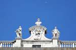 Madrid, Palacio Real, Flugzeuge in den Himmel, Spanien.