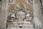 Der Santa Maria, Detail des Denkmals Cristobal Colon Plaza Colon, Madrid, Spanien.