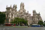Madrid, Plaza de Cibeles, Palacio de Comunicaciones, Spanien.