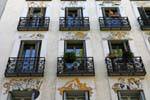 Madrid, Plaza de Espana, Fassade Humor, Spanien.