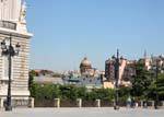Madrid, Plaza de Oriente, Spanien.