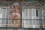 Madrid, Plaza Mayor, Teufel und Leopard, Spanien.