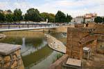 Murcia Fußgänger-Hängebrücke, Spanien.