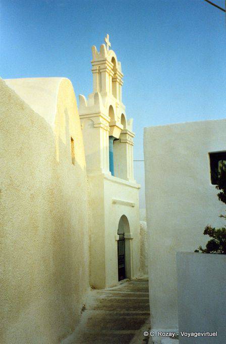 Weiße Kirche in Chora, Anafi - Griechenland