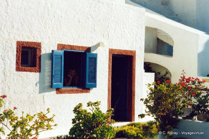 Haus typischen Hotel Oia, Santorin - Griechenland
