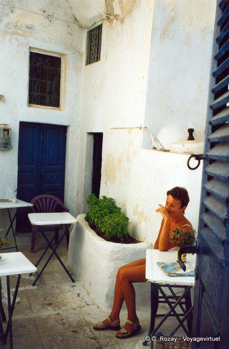 Kaffee am Morgen, Santorini - Griechenland
