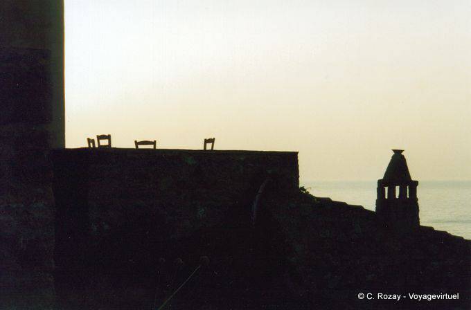 Vesperal Schatten Monemvassia - Griechenland