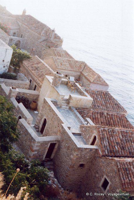 Auf Dächern, Monemvasia - Griechenland