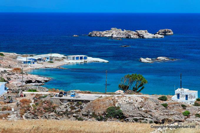 Die winzigen Hafen Goupa Kara, Kimolos, - Griechenland