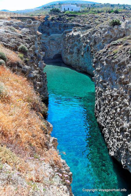 Milos, Papafragas Phylakopi, Wasser - Griechenland