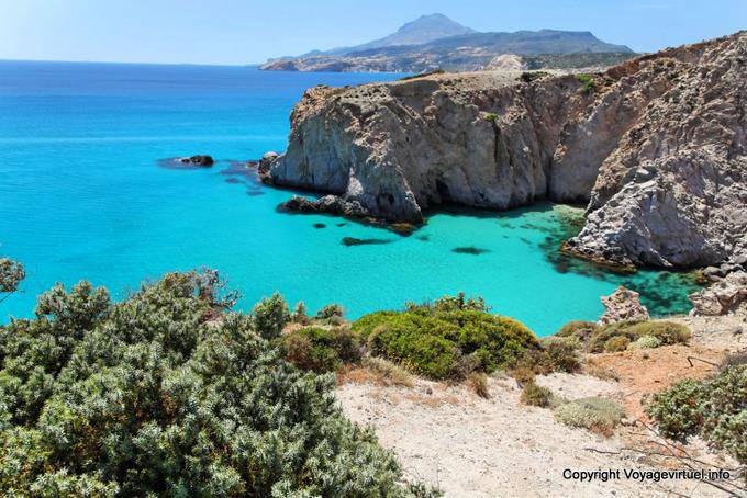 Milos, Tsingrado, bucht Farbe - Griechenland