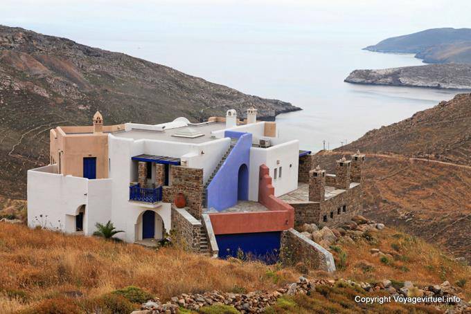 Serifos, Kalo Ambeli Haus an der Bucht - Griechenland