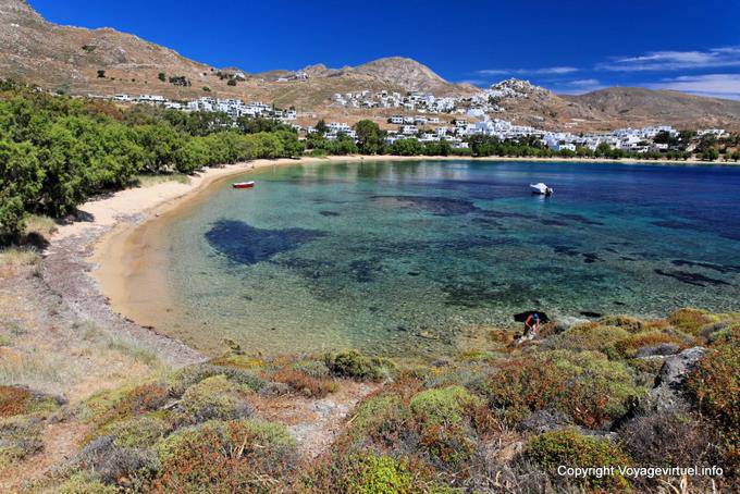 Serifos, Livadakia, Panoramablick - Griechenland