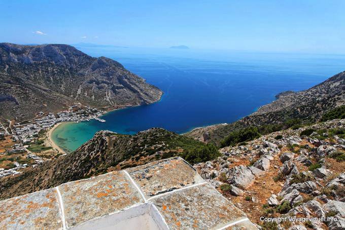 Sifnos, Agios Symeon, Panorama Kamares - Griechenland