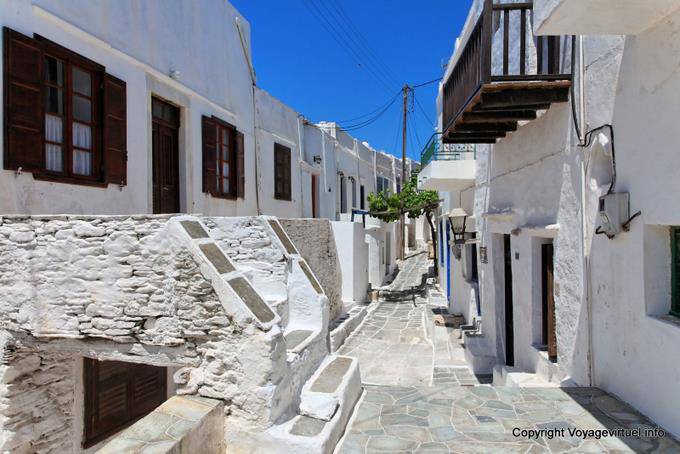 Sifnos, Kastro, typischen Straße im Dorf - Griechenland