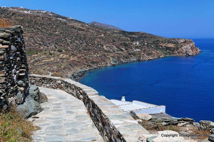 Sifnos, Kastro, Landschaft vom Laufsteg - Griechenland