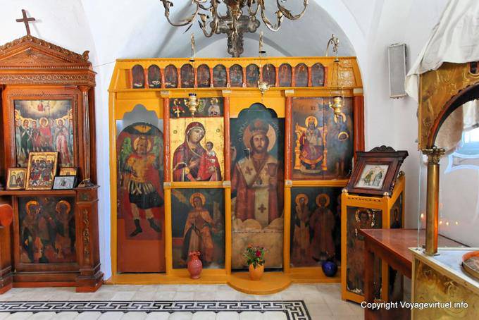 Sifnos, Vathi, Kirchenikonen Evangelistria - Griechenland