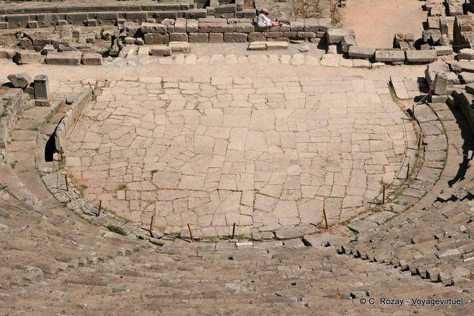 Theater Bühne, Delphi - Griechenland