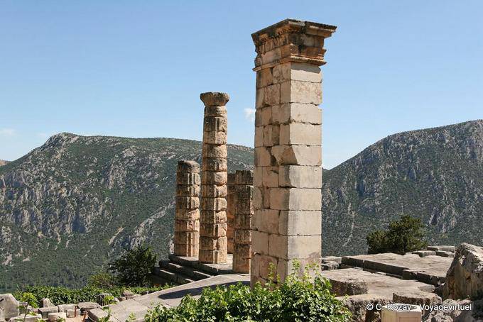 Dorischen Säulen, Delphi - Griechenland