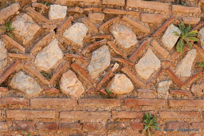 Detail der Wand des Ex-Voto, Delphi - Griechenland