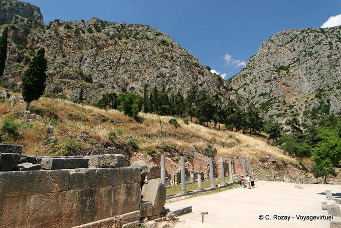 Votivgaben der Spartaner, Delphi - Griechenland